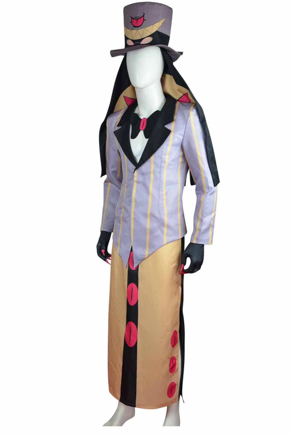 TV Hazbin Hotel Sir Pentious Brown Uniform With Hat Outfits Halloween Carnival Suit Cosplay Costume