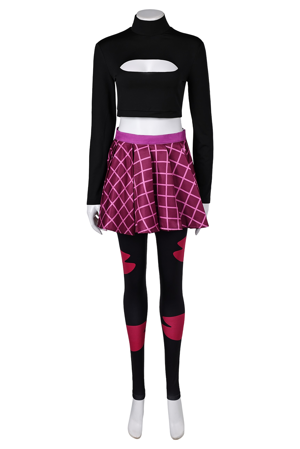 TV Helluva Boss Hazbin Hotel Sallie May Black 3 Pics Set Outfits Halloween Suit Cosplay Costume