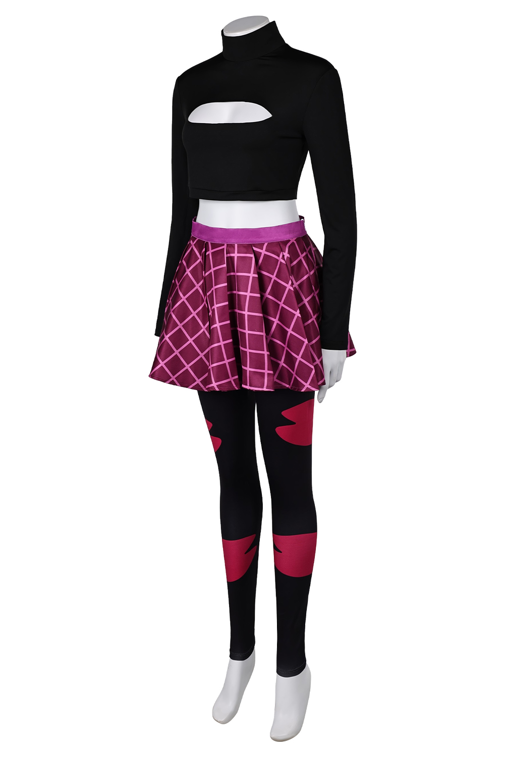 TV Helluva Boss Hazbin Hotel Sallie May Black 3 Pics Set Outfits Halloween Suit Cosplay Costume