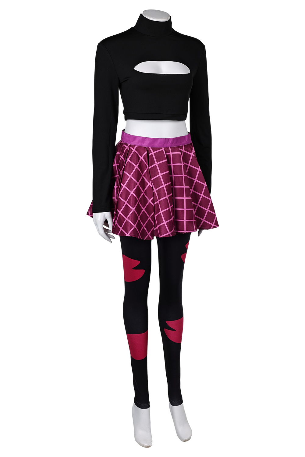 TV Helluva Boss Hazbin Hotel Sallie May Black 3 Pics Set Outfits Halloween Suit Cosplay Costume