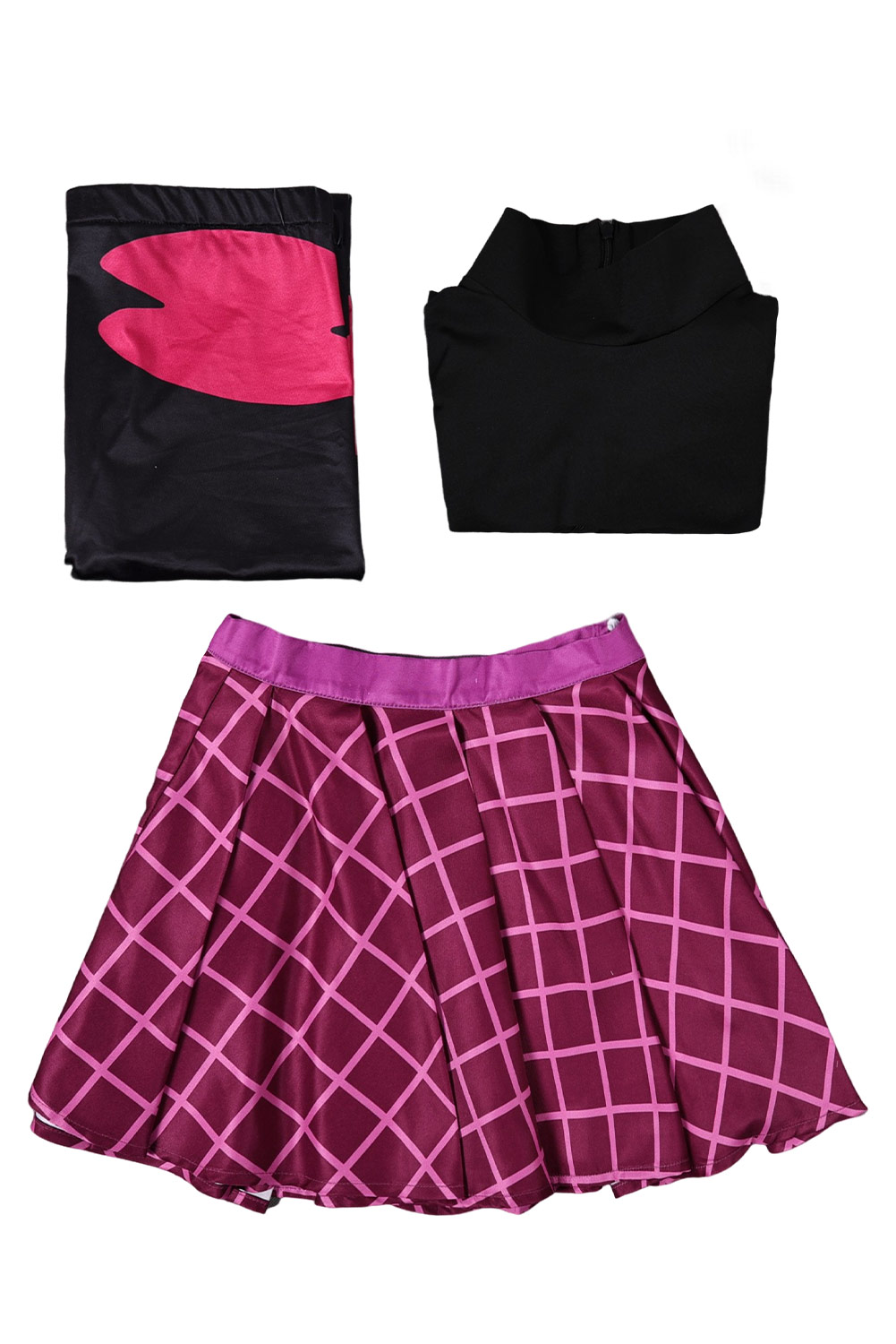 TV Helluva Boss Hazbin Hotel Sallie May Black 3 Pics Set Outfits Halloween Suit Cosplay Costume