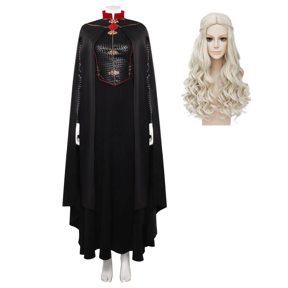 TV House of the Dragon Rhaenyra Targaryen Cosplay Costume Medieval Halloween Carnival Disguise Suit