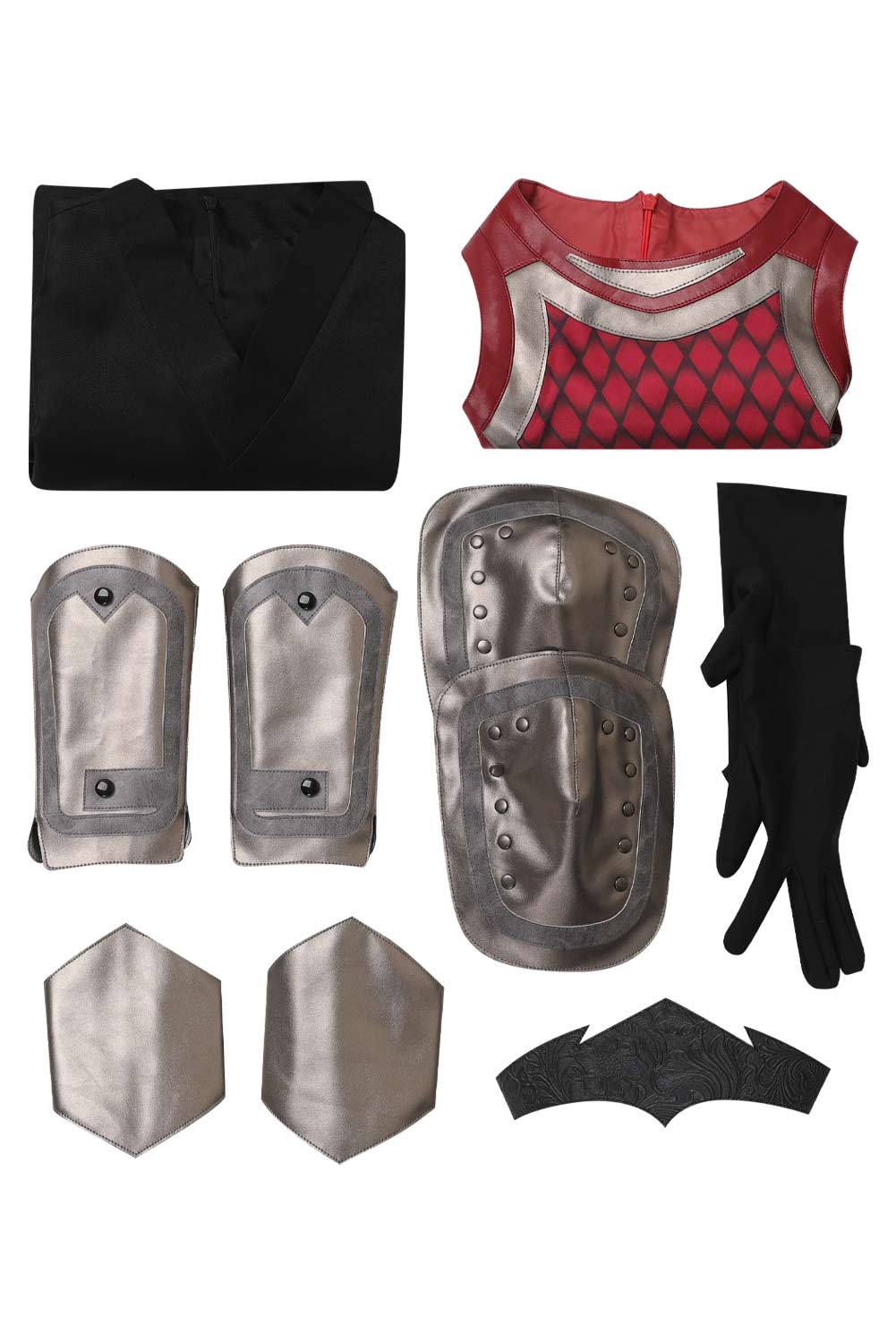 TV House of the Dragon Rhaenys Targaryen Red Medieval Leather Set Outfits Halloween Carnival Suit Cosplay Costume