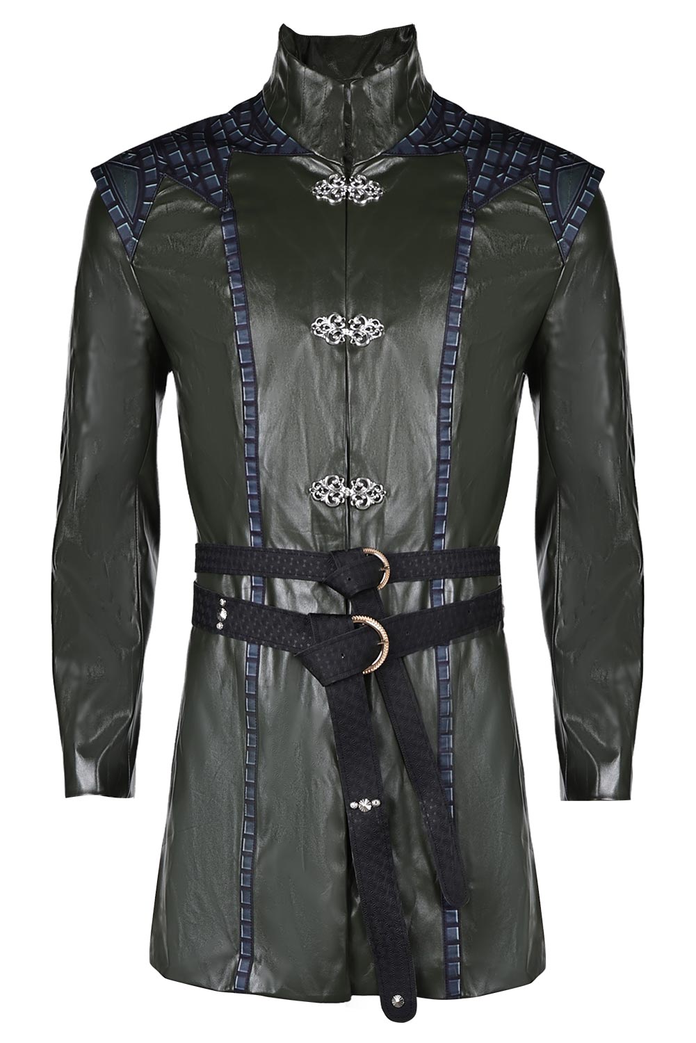 TV House of the Dragon Season 2 Aemond Targaryen Combat Coat Set Outfits Halloween Carnival Suit Cosplay Costume
