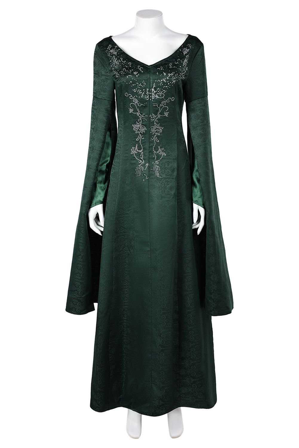TV House of the Dragon Season 2 Alicent Hightower Green Jacquard Dress Outfits Halloween Carnival Suit Cosplay Costume