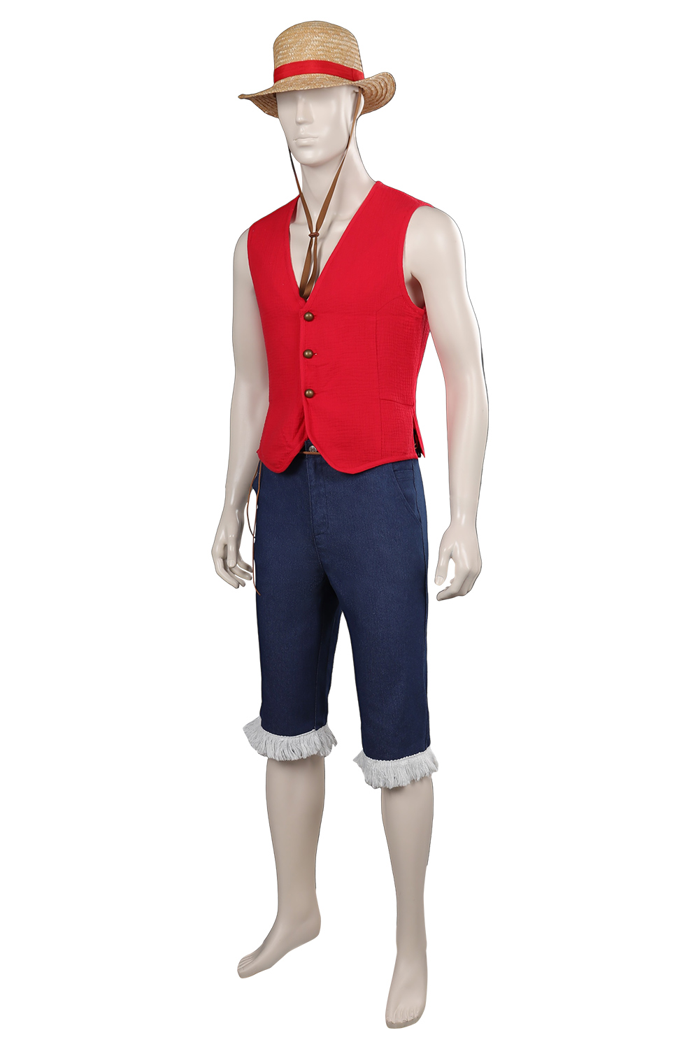 TV One Piece 2023 Kids Children Luffy Outfits Halloween Carnival Suit Cosplay Costume