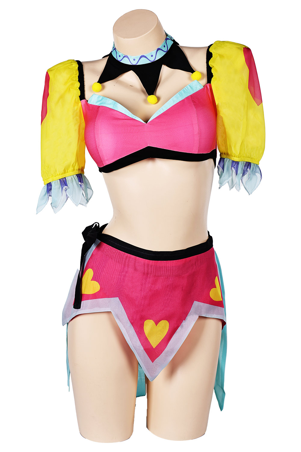 TV Series Helluva Boss Hazbin Hotel Fizzarolli Clown Swimsuit Outfits Halloween Carnival Suit Cosplay Costume Original Design
