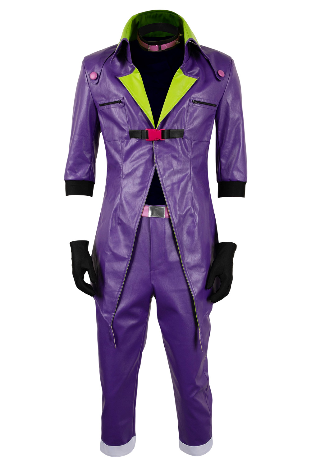 TV Suicide Squad Isekai 2024 Joker Purple Leather Uniform Outfits Halloween Carnival Suit Cosplay Costume