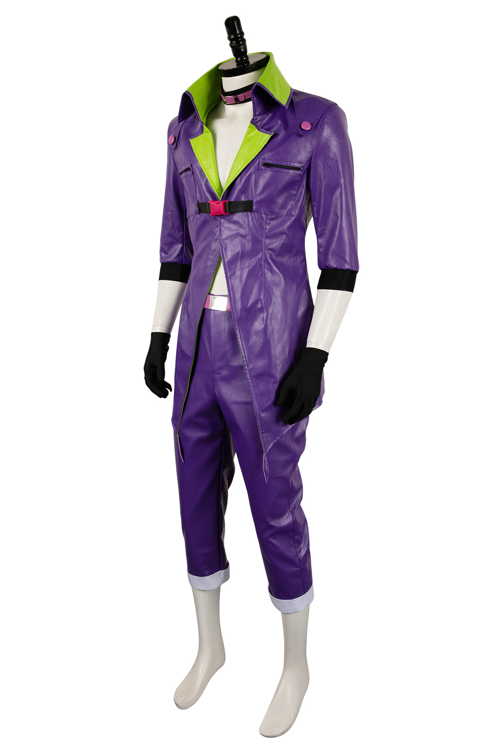 TV Suicide Squad Isekai 2024 Joker Purple Leather Uniform Outfits Halloween Carnival Suit Cosplay Costume