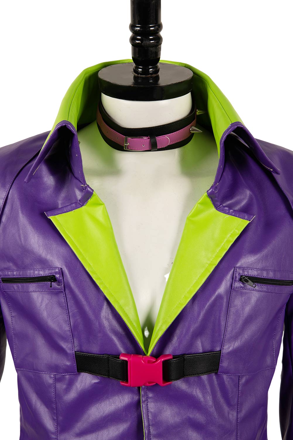 TV Suicide Squad Isekai 2024 Joker Purple Leather Uniform Outfits Halloween Carnival Suit Cosplay Costume