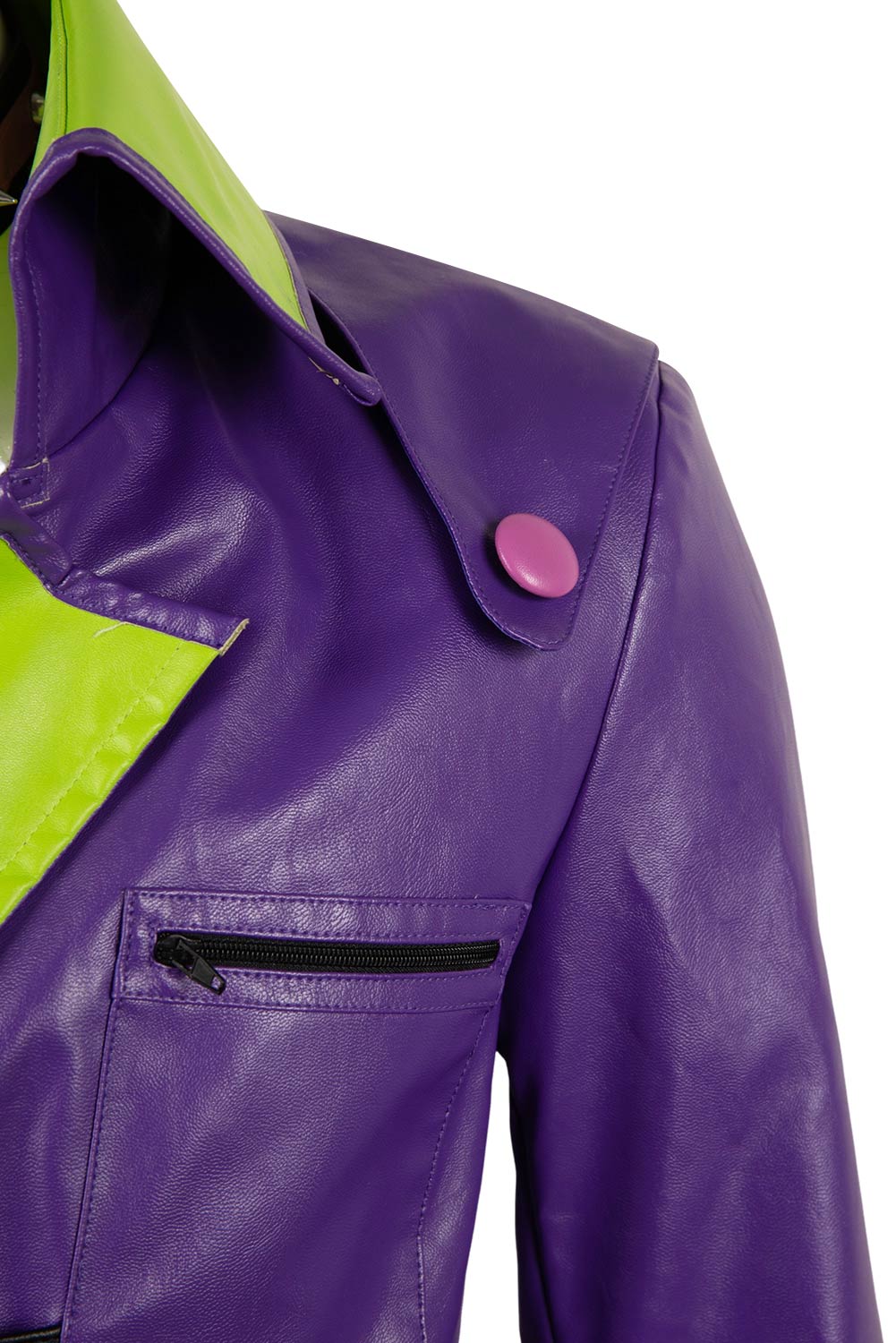 TV Suicide Squad Isekai 2024 Joker Purple Leather Uniform Outfits Halloween Carnival Suit Cosplay Costume
