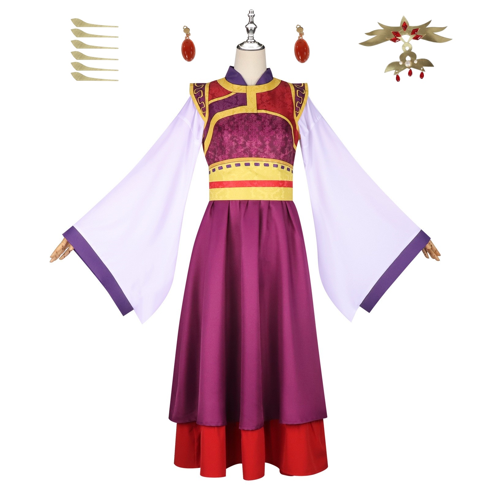 The Apothecary Diaries Lady Loulan Woman Purple Hanfu Outfits Halloween Carnival Party Cosplay Costume