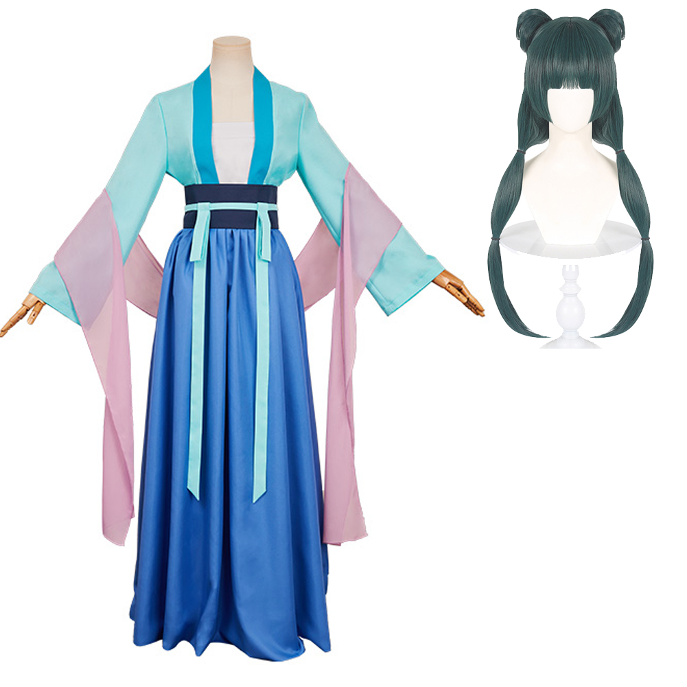 The Apothecary Diaries Season 2 Maomao Green Hanfu Dress Outfits Halloween Carnival Cosplay Costume