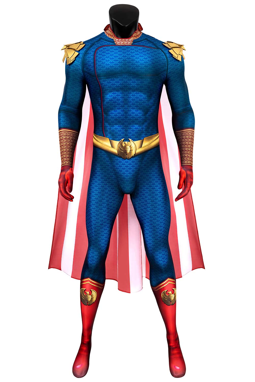 The Boys Homelander Jumpsuit Cloak Set Outfits Halloween Carnival Suit Cosplay Costume