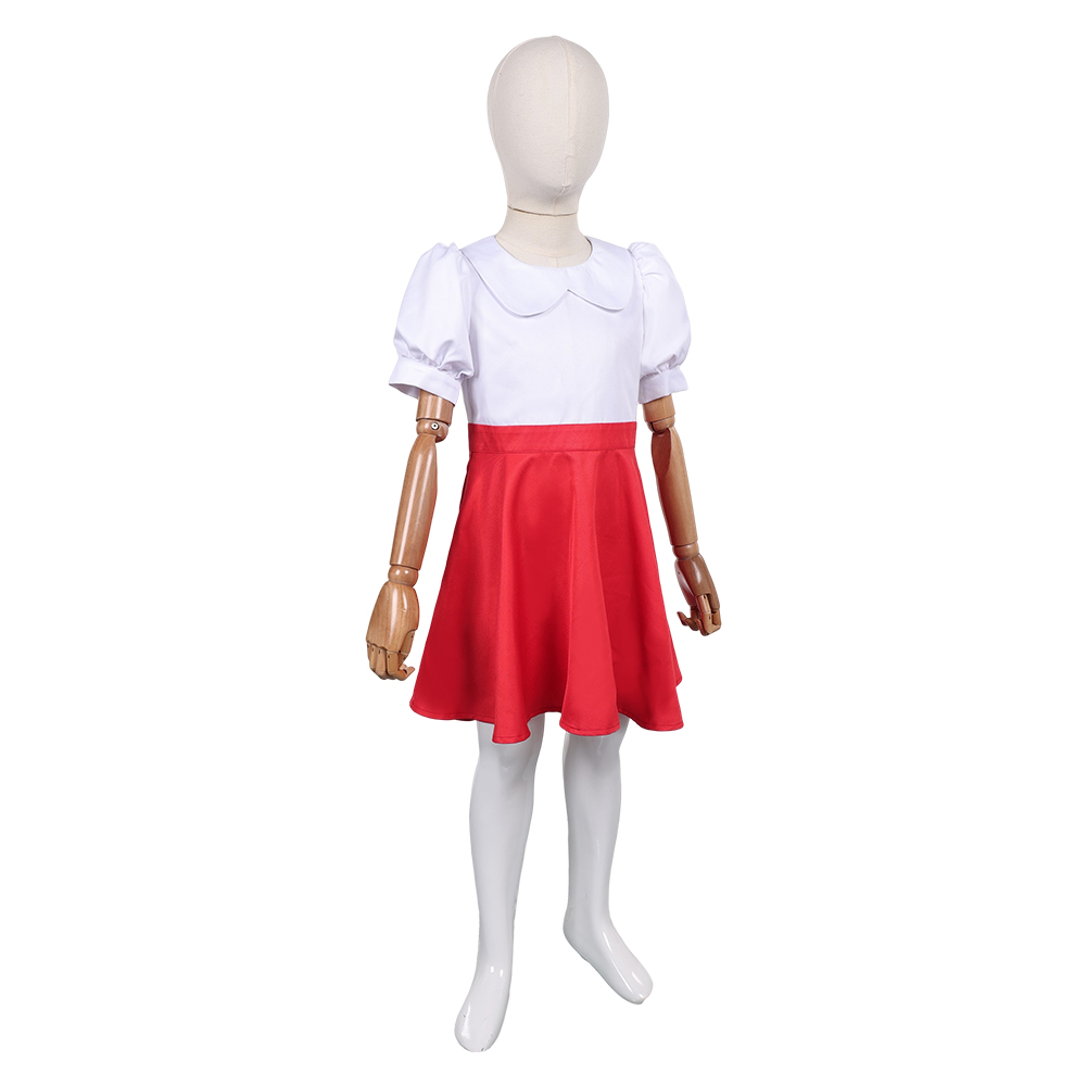 The Double Lottie Lottchen Kids Children Red Dress Set Halloween Carnival Party Cosplay Costume