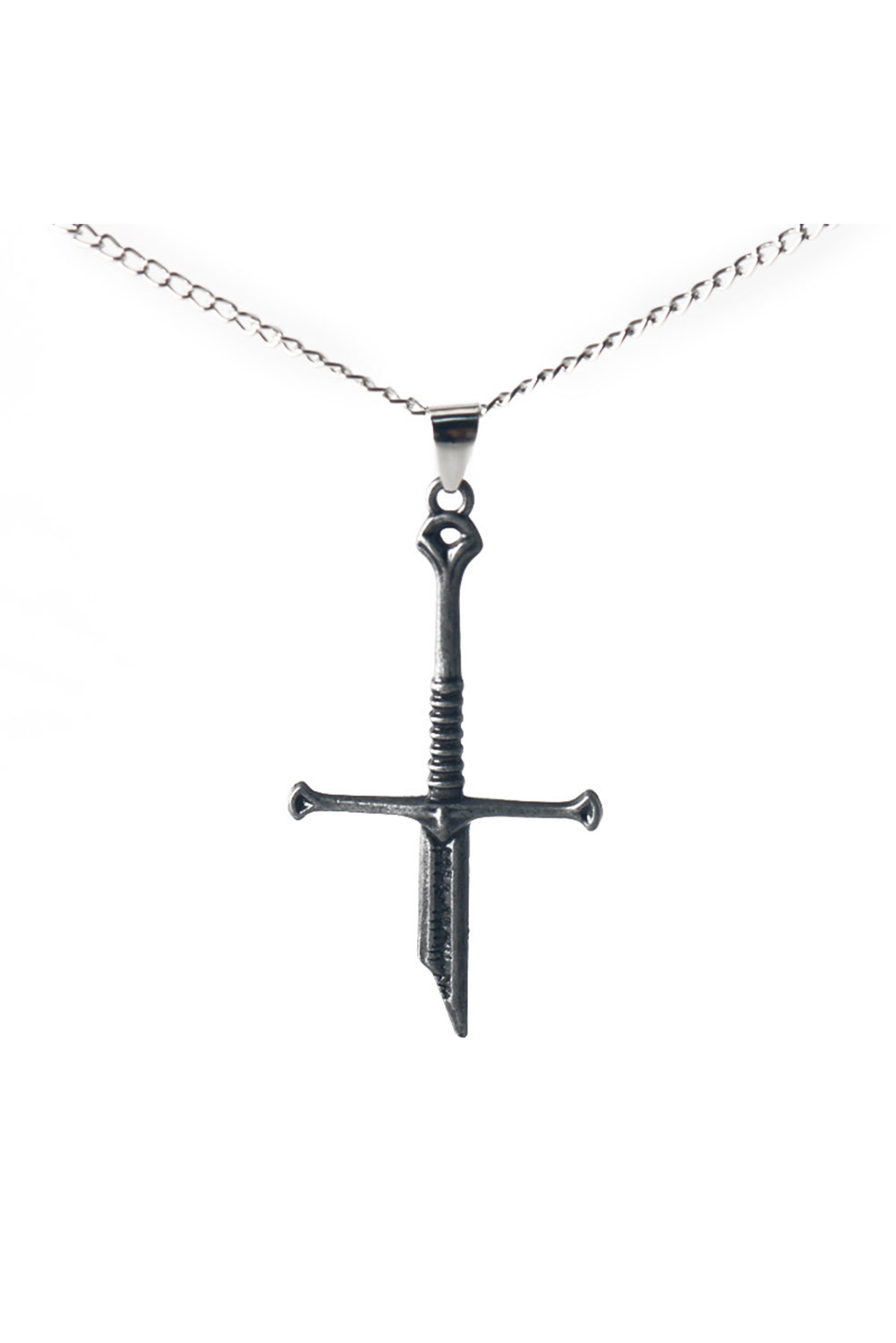 The Lord of the Rings Aragorn Narsil Anduril Cosplay Alloy Necklace Halloween Carnival Costume Accessories 