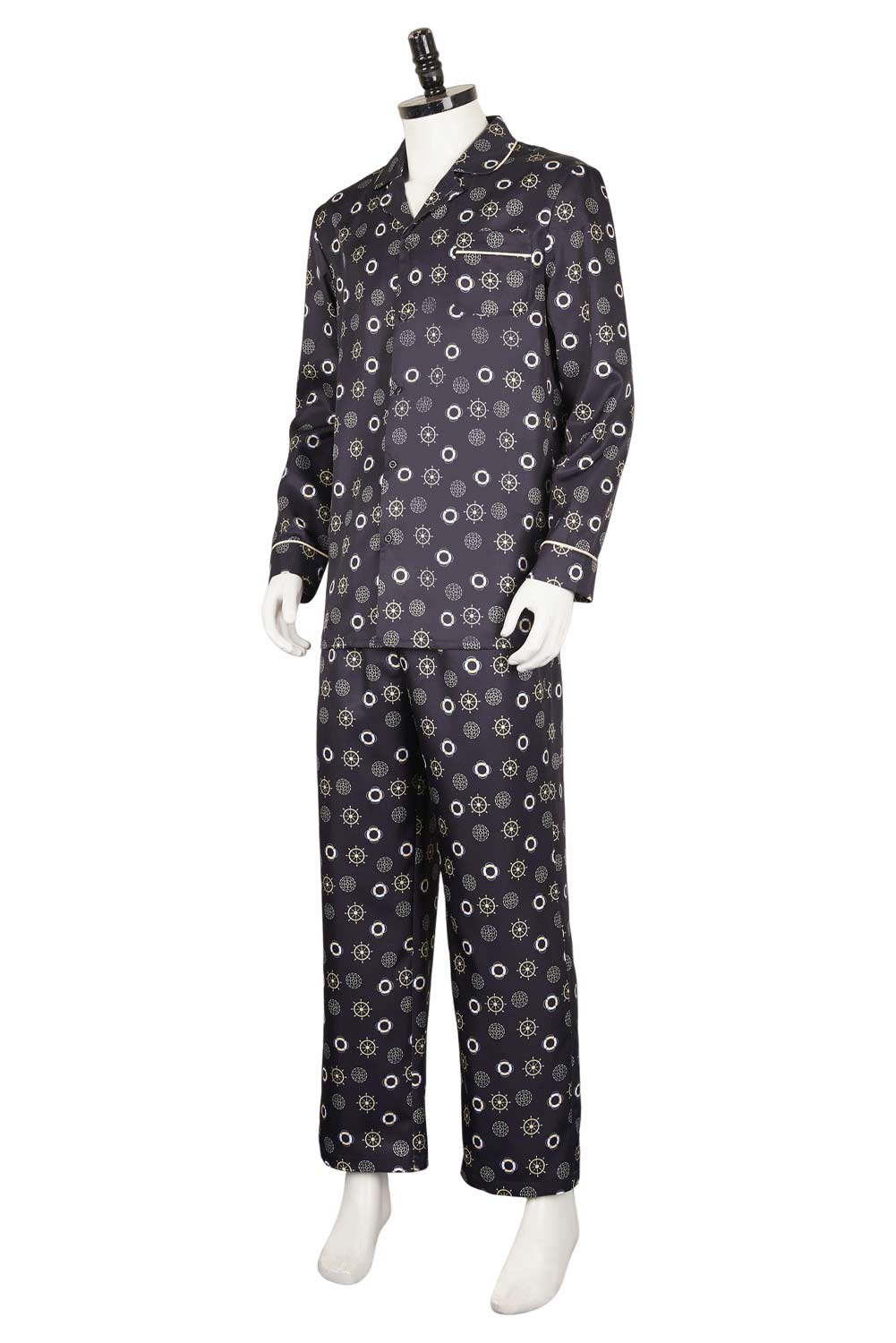 The Mask Jim Carrey Stanley Ipkiss Printed Pajamas Outfits Halloween Carnival Suit Cosplay Costume