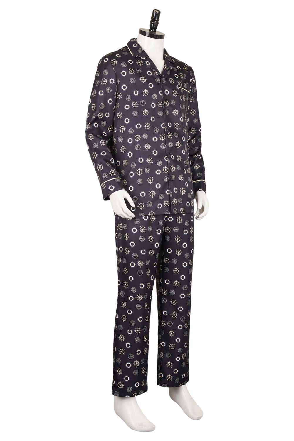 The Mask Jim Carrey Stanley Ipkiss Printed Pajamas Outfits Halloween Carnival Suit Cosplay Costume