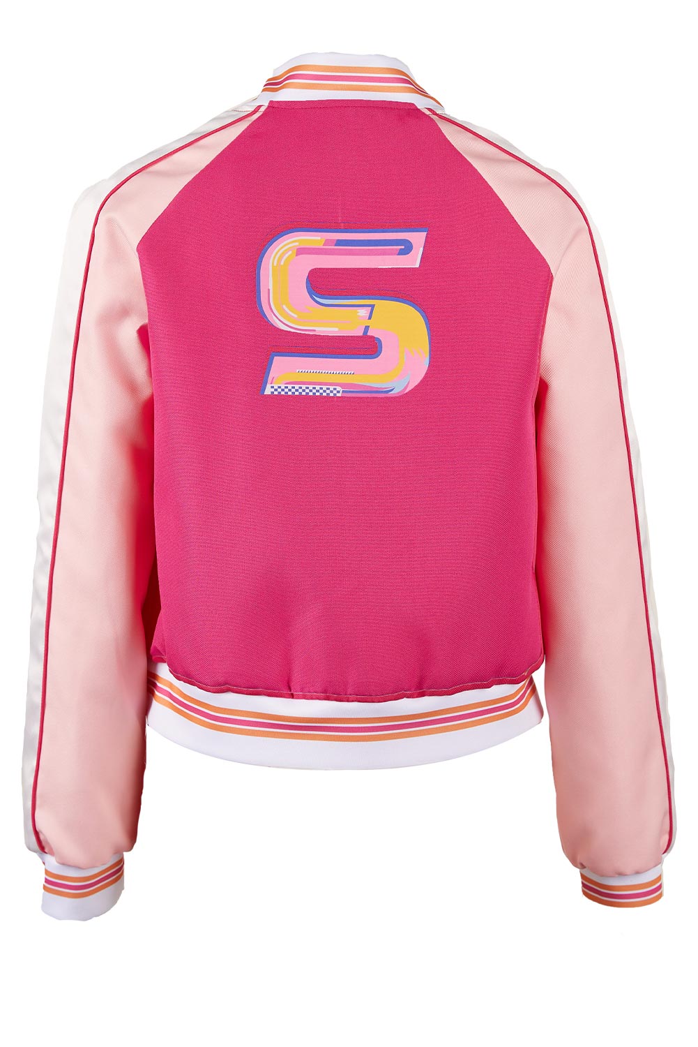 The Substance (2024) Sue Pink Printed Coat Outfits Halloween Carnival Suit Cosplay Costume