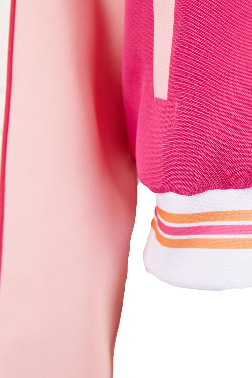 The Substance (2024) Sue Pink Printed Coat Outfits Halloween Carnival Suit Cosplay Costume