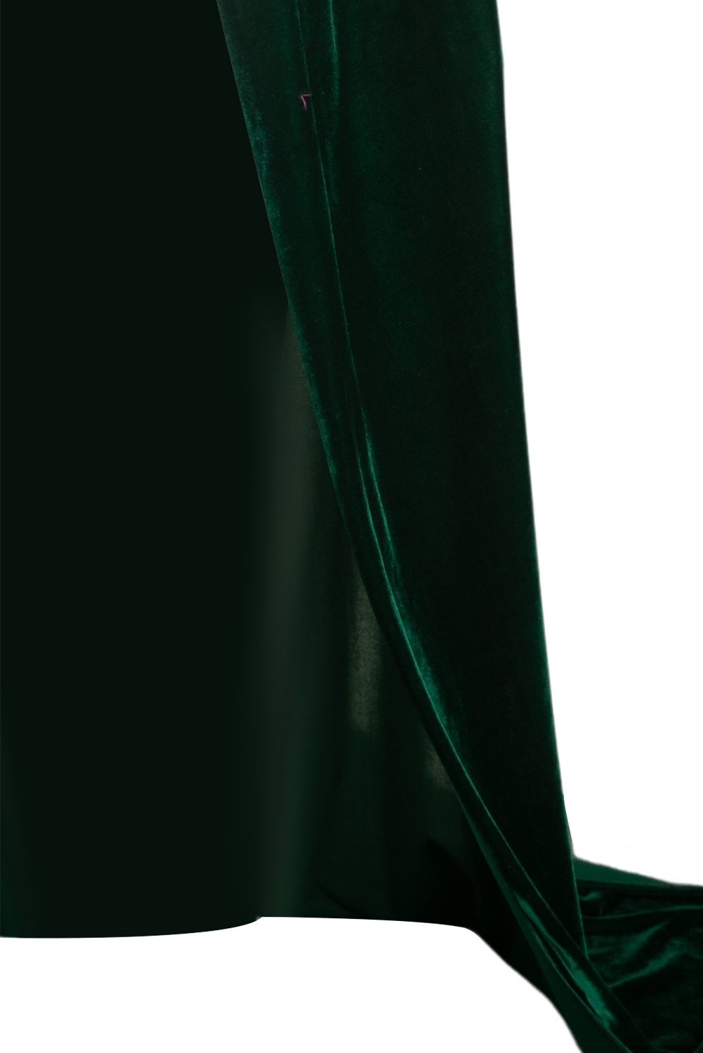 Thickened Gold Velvet Dark Green Cosplay Hooded Cloak Halloween Costume Accessories