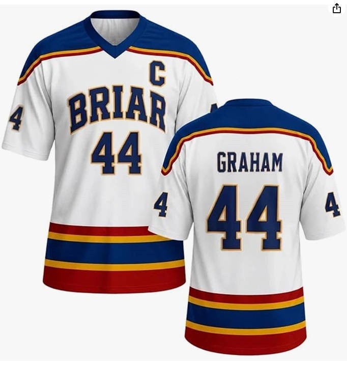 Off Campus Briar University Garrett Graham Hockey Jersey Outfits Halloween Carnival Cosplay Costume