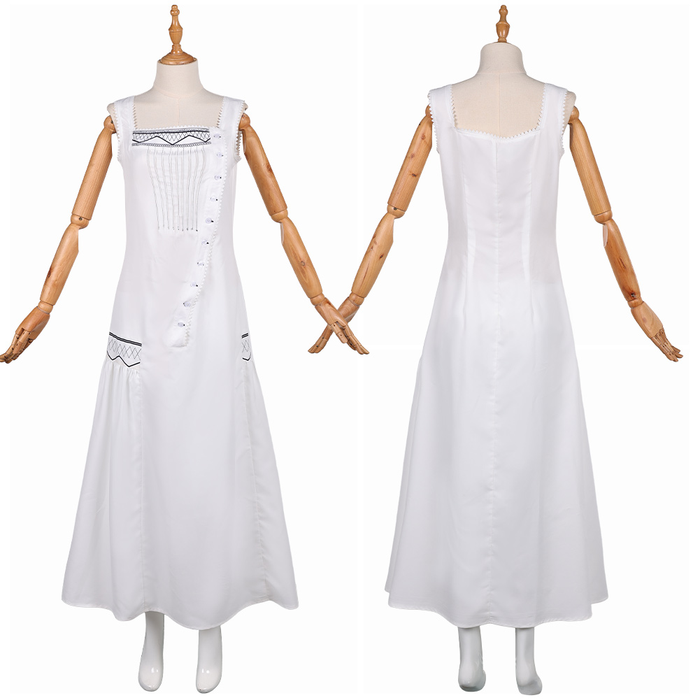 Wicked Elphaba Popular White Dress Halloween Carnival Party Cosplay Costume