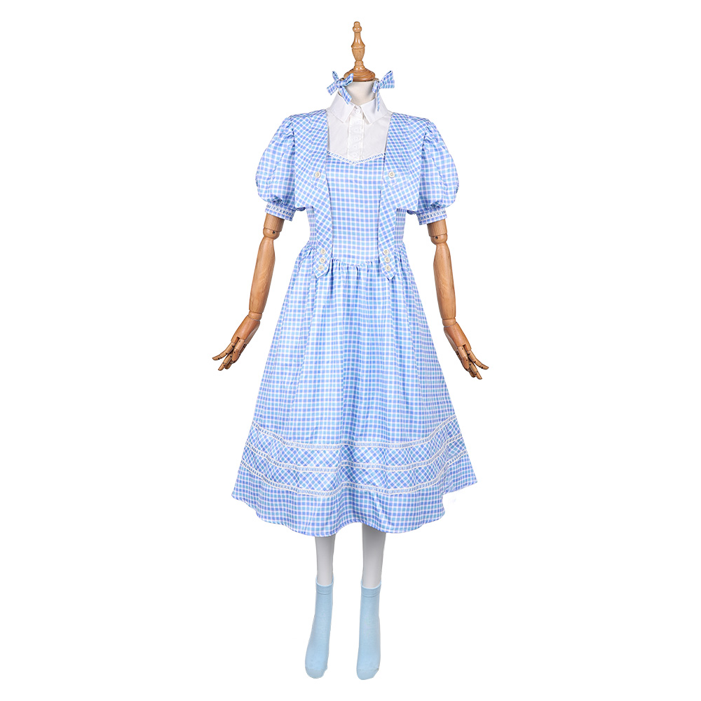 Wicked For Good Dorothy Blue Dress Halloween Carnival Party Cosplay Costume