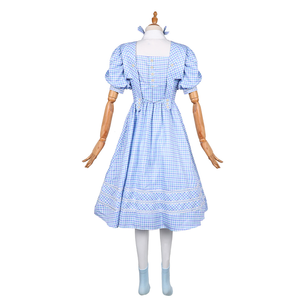 Wicked For Good Dorothy Blue Dress Halloween Carnival Party Cosplay Costume