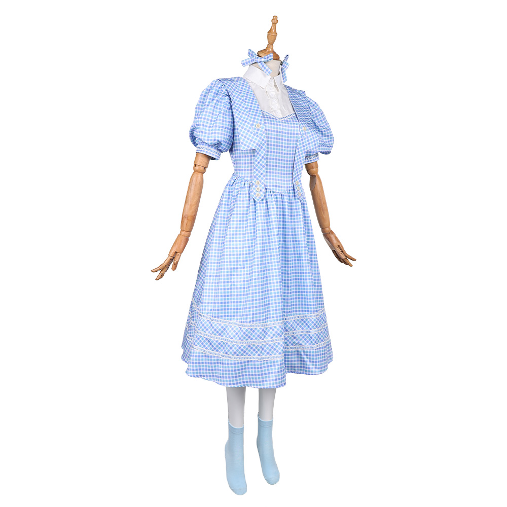 Wicked For Good Dorothy Blue Dress Halloween Carnival Party Cosplay Costume