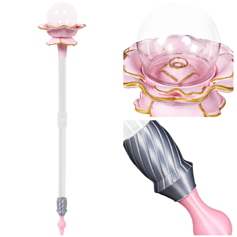 Wicked For Good Glinda First Magic Flower Wand 3D Printed Halloween Cosplay Costume Accessories