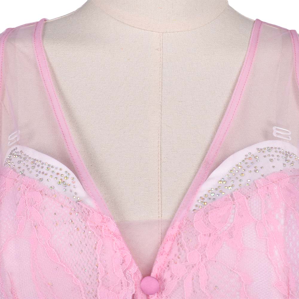 Wicked For Good Glinda For Good Pink Dress 2 Pcs Outfits Halloween Carnival Party Cosplay Costume