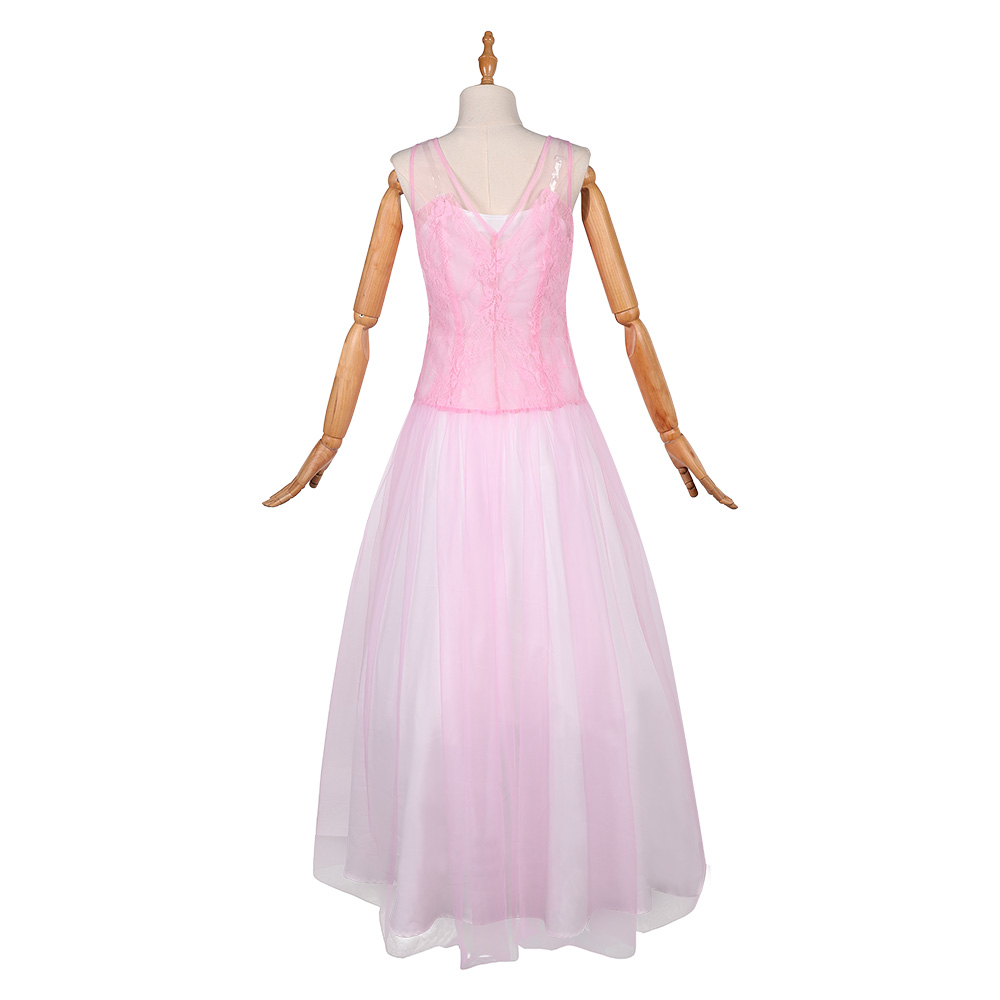 Wicked For Good Glinda For Good Pink Dress 2 Pcs Outfits Halloween Carnival Party Cosplay Costume