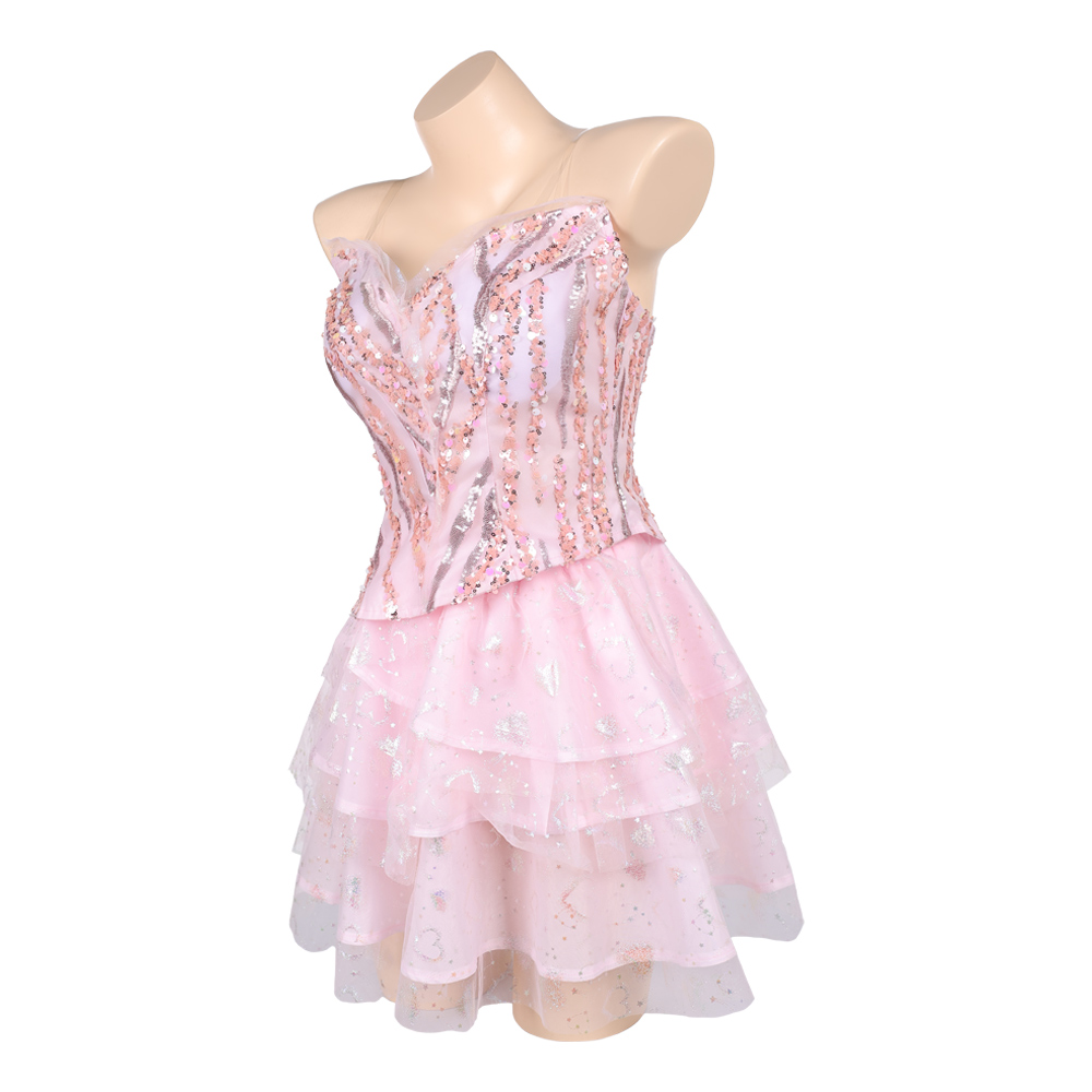 Wicked: For Good Glinda Fortnite Skin Pink Mesh Skirt Halloween Carnival Party Cosplay Costume