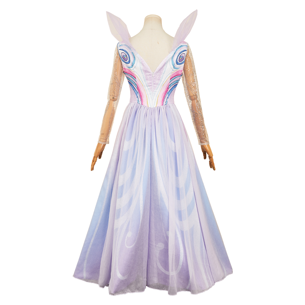 Wicked: For Good Glinda Printed Gown Halloween Carnival Party Cosplay Costume
