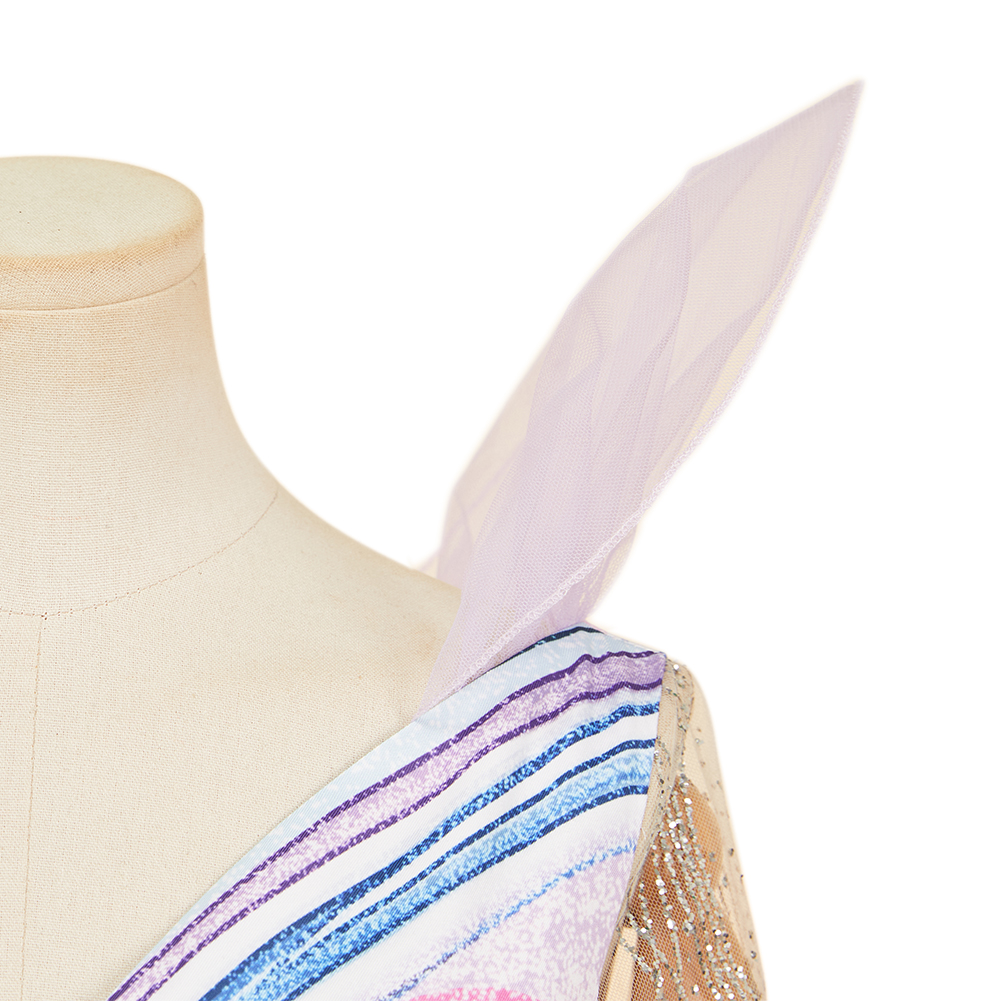 Wicked: For Good Glinda Printed Gown Halloween Carnival Party Cosplay Costume