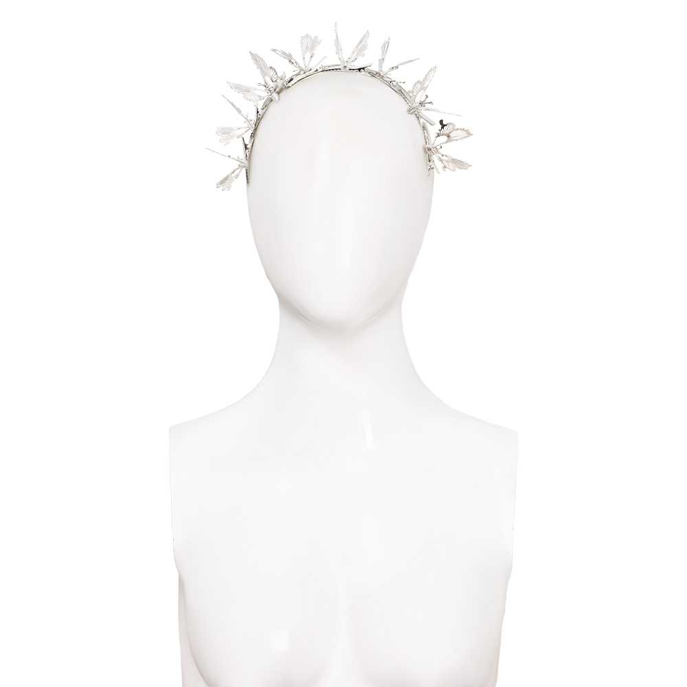 Wicked For Good Glinda Silver Butterfly Headband Tiara Halloween Carnival Party Cosplay Costume Accessories