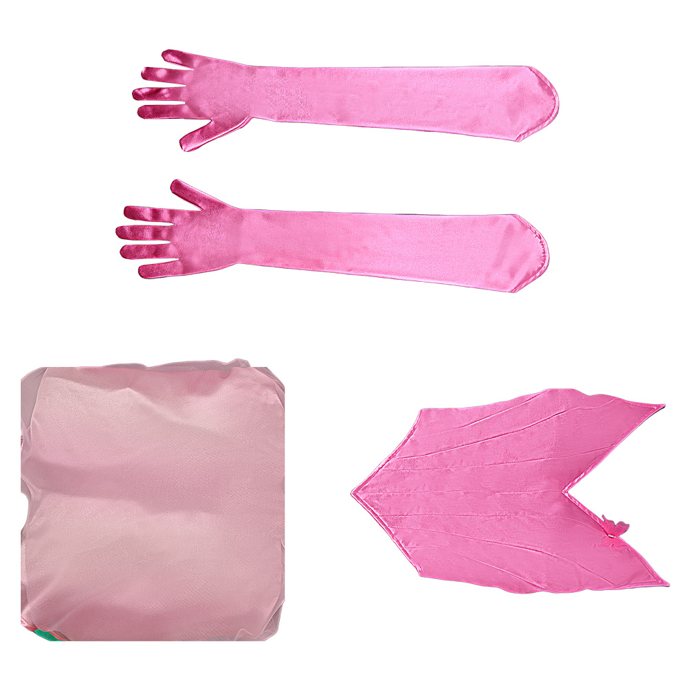 Wicked For Good Glinda Thank Goodness Pink Green Gown Halloween Carnival Party Cosplay Costume