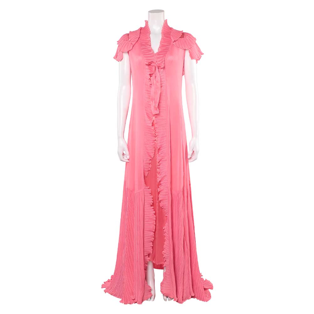 Wicked Glinda Pink Sleepgown 2Pcs Set Outfits Halloween Carnival Party Cosplay Costume