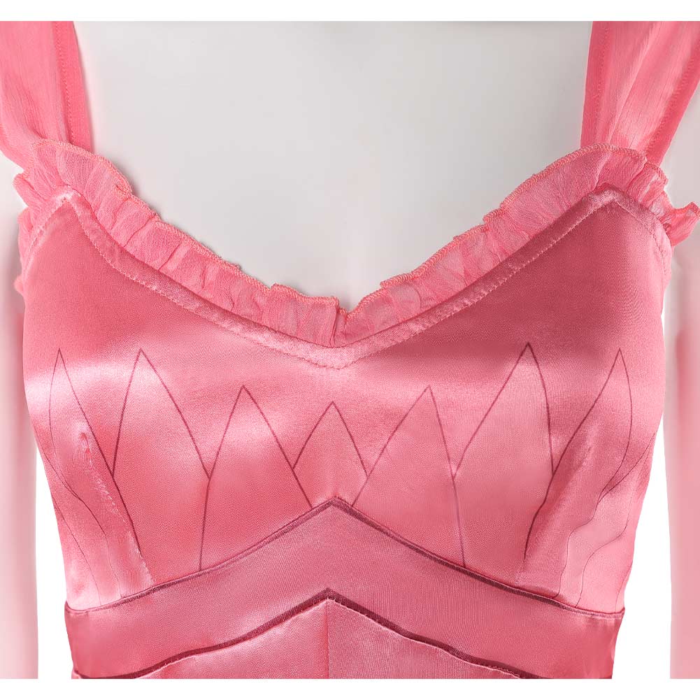 Wicked Glinda Pink Sleepgown 2Pcs Set Outfits Halloween Carnival Party Cosplay Costume