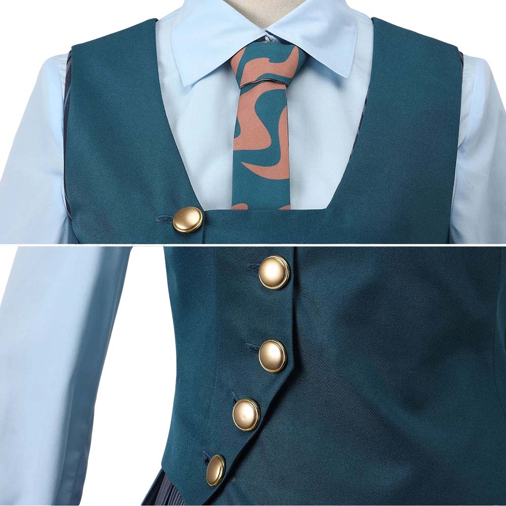 Wicked Shiz University Women School Uniform Halloween Carnival Party Cosplay Costume