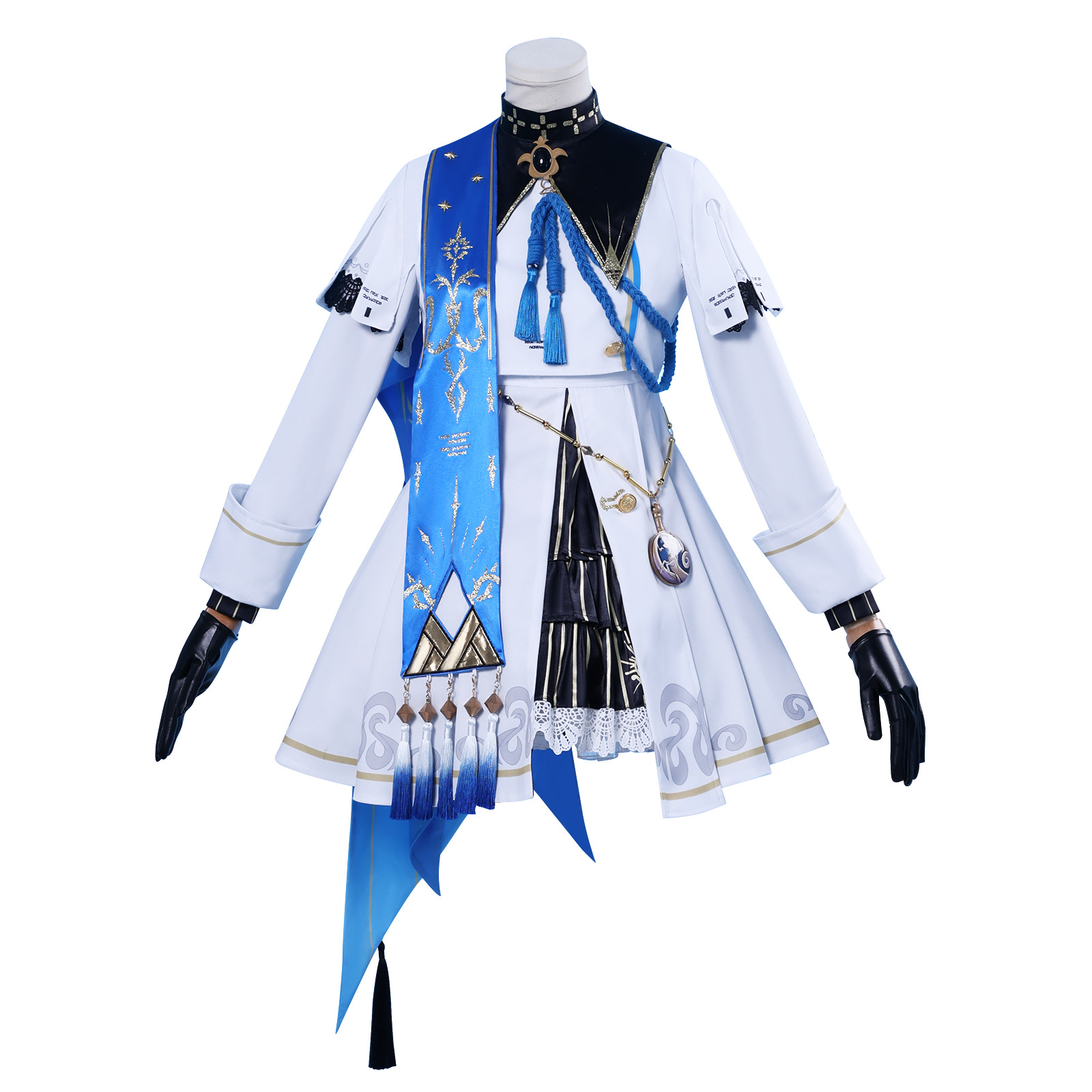 Wuthering Waves Phoebe White Uniform Fullset Outfits Halloween Carnival Party Cosplay Costume