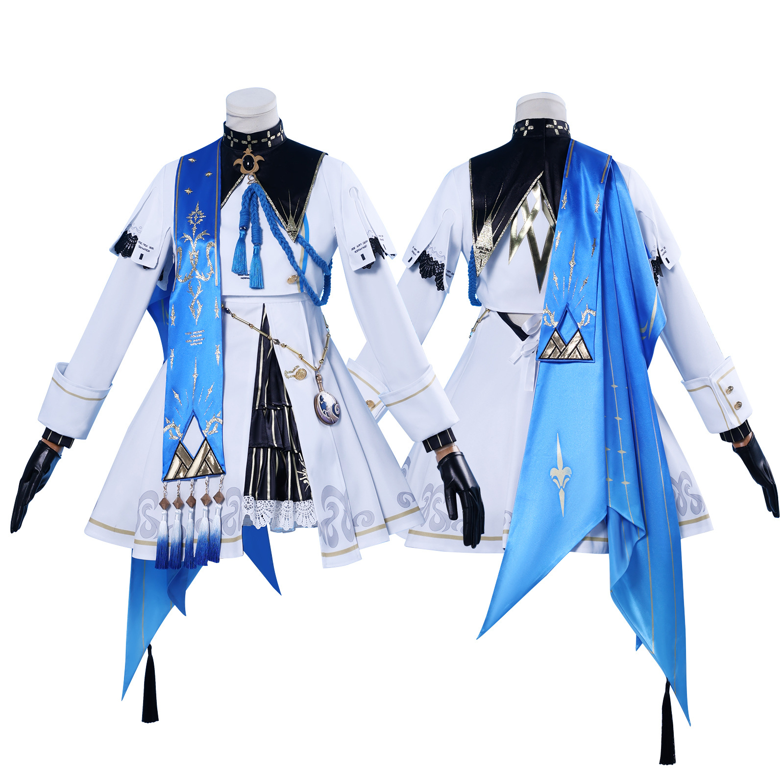 Wuthering Waves Phoebe White Uniform Fullset Outfits Halloween Carnival Party Cosplay Costume