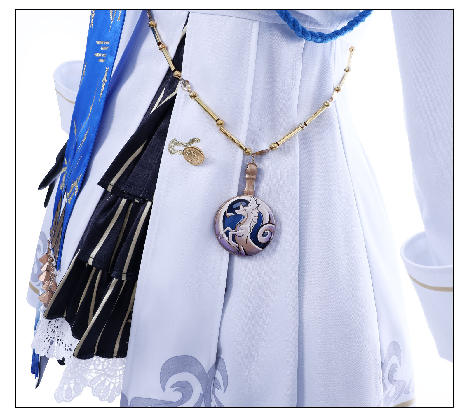 Wuthering Waves Phoebe White Uniform Fullset Outfits Halloween Carnival Party Cosplay Costume