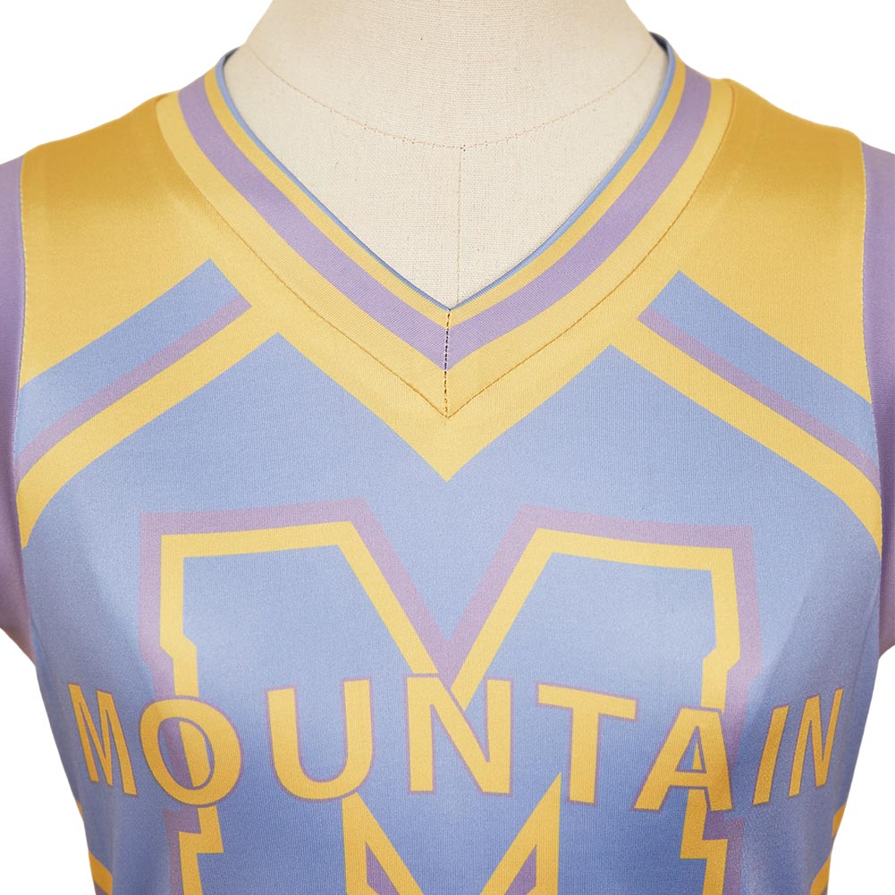 Zombies 4 Addison Well Woman Yellow Cheerleader Set Halloween Carnival Party Cosplay Costume