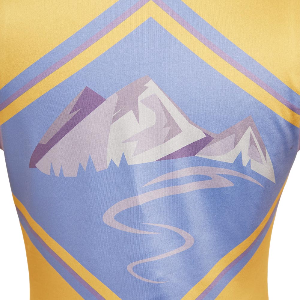 Zombies 4 Addison Well Woman Yellow Cheerleader Set Halloween Carnival Party Cosplay Costume