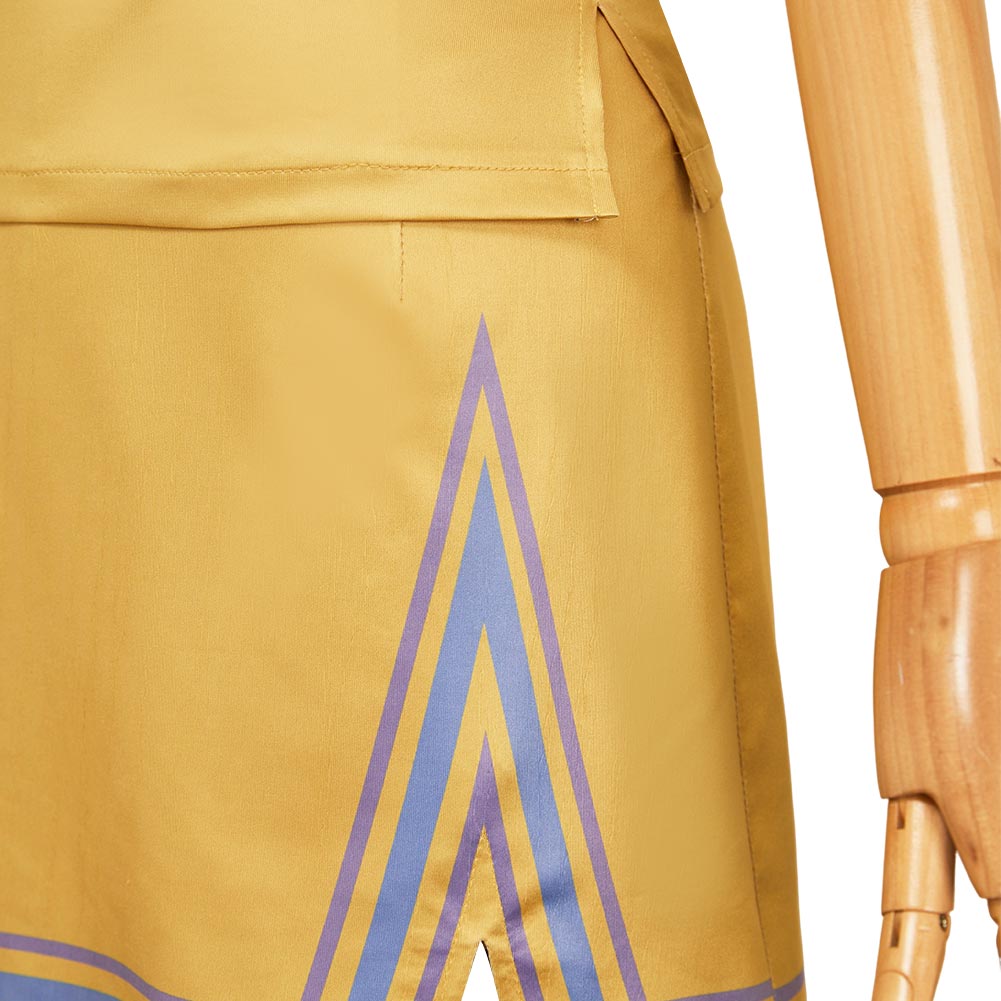 Zombies 4 Addison Well Woman Yellow Cheerleader Set Halloween Carnival Party Cosplay Costume