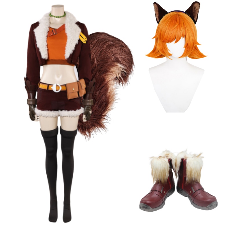 Rivals Squirrel Girl Fullset Outfits Halloween Carnival Cosplay Costume