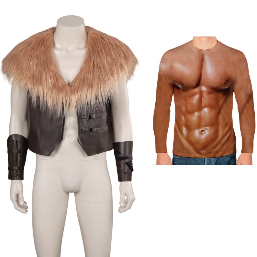 Kraven the Hunter Kraven Fur Vest Outfits Halloween Carnival Suit Cosplay Costume
