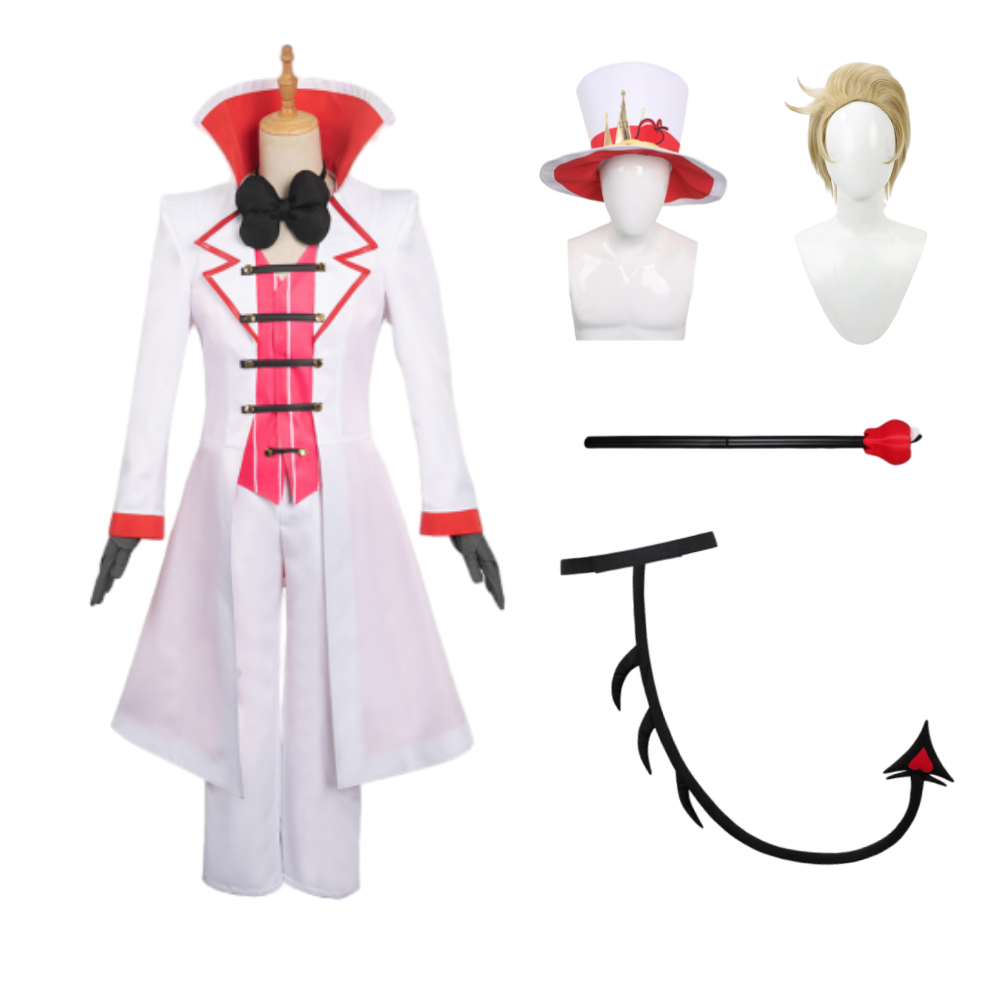 Hazbin Hotel Lucifer Morningstar Outfits Halloween Carnival Suit Cosplay Costume